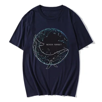 Naujas Mados Modelis Marškinėliai Geometrinis Magija Plūduriuoja Banginių T-Shirts Harajuku Hip-Hop Marškinėlius Anime Marškinėliai Vyrams Drabužius 2019