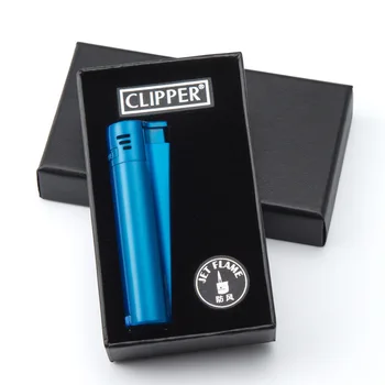 Naujas CLIPPER Retro Degiklio Vamzdžio Lengvesnis Metalas, su Akmenukais Nemokamai Gaisro Lengvesni Butano Daugkartiniai Dujų Degiklio Cigarečių, Cigarų Dalykėlių Vyrams