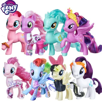 Originali Mano Mažai Pony Žaislai Anime Pav Lėlės Bebe Žaislai Mergaitėms Veiksmų Skaičius, Juguetes Vaivorykštė Brūkšnys Žaislai Vaikams Dovanų