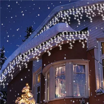 Kalėdinė Girlianda LED Užuolaidų Varveklis Styginių Šviesos 220V 5m 96Leds atšakiniai LED Šalis Sodo Etape Lauko Dekoratyvinės Šviesos
