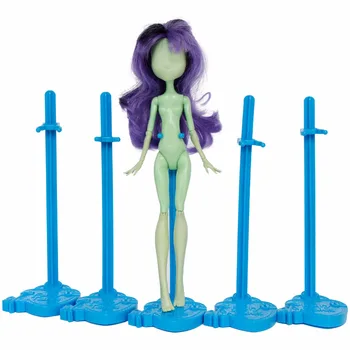 5 Vnt. / Daug Lėlės Stovi Plastikiniai Violetinė Mėlyna Modelis Remti Turėtojas Rodomas Lėlių Priedai Monster High School Lėlės, Žaislai