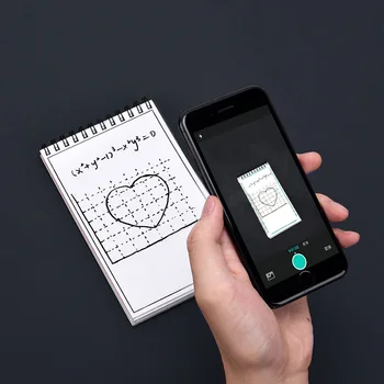 Elfinbook Spiralės Mini Smart Daugkartinio naudojimo Sąsiuvinis Sketchbook Memo Knygos Trinkelėmis Notepad Piešimo, Tapybos, kaip Rocketbook