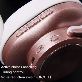 SODO ANC600 Bluetooth V5.0 Ausines Aktyvus Triukšmo Panaikinimo Ausinių, Sulankstomas HiFi Belaidė laisvų Rankų įranga Per ausis su mikrofonu