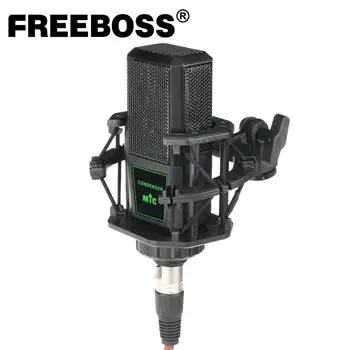 FREEBOSS CM-12 48V Phantom Power Transliavimo Dainuoti Įrašymo Studijoje Choras Pokalbių Vokalo Metalo Profesinės Kondensatoriaus Mikrofonas