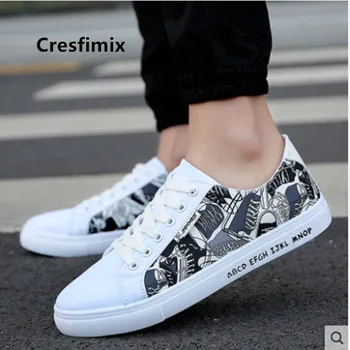 Cresfimix vyrų mados aukštos kokybės patogūs pavasarį ir rudenį nėriniai-up batai vyrams cool modelio stilingas plius dydis batai a5582b