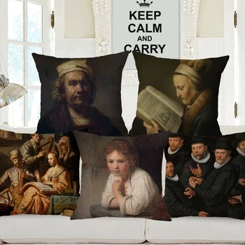 Olandų Nyderlandų Realizmo Baroko Aliejaus Tapyba, Portretai, Meno Pagalvėlė Padengti Pagalvės Užvalkalą Namų Hotel Sofa Apdaila