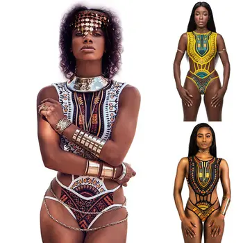 Naują Išvaizdą Bikini Afrikos Spausdinti Genčių Stiliaus Viršaus Nuosėdos Etninės Dizaino Paplūdimio Maudymosi Kostiumėlį, Maudymosi Kostiumėliai Moterims, Moterų Bikini Komplektas
