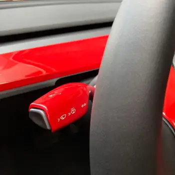 Poskirsnis Glazūra Raudona apdaila reikmenys Tesla Model 3 Y prietaisų Skydelio apdaila Rėmo apsaugine danga Center control panel pleistras