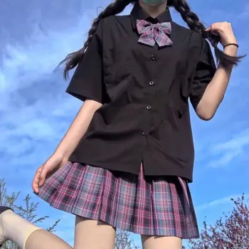 Žaidimų mergina tiktų pledas sijonas moteris studentų marškinėliai kolegija stiliaus sijonas Japonijos klostuotas sijonas mini sijonas jupe plissee femme