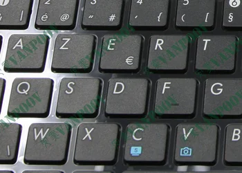Originali Naujas Nešiojamas klaviatūros Asus G53 G60 G73 X73 Juoda su juodu rėmu su apšvietimu, Belgija BŪTI versiją - 9J.N2J82.J1A