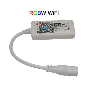 DC12-24V Mini Wireless WIFI LED RGB / RGBW Valdytojas RF Nuotolinio Valdymo IOS/Android išmanusis Telefonas už RGBCW/RGBWW RGB LED Juostos