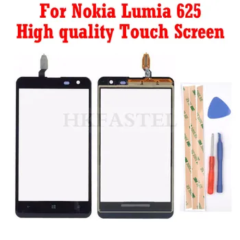 Dėl Nokia Lumia 625 Originalus Touch Ekranas skaitmeninis keitiklis Touch Stiklas, Išorinis Priekinis Skydelis Su Jutiklio Pakeitimas ne LCD Ekranas