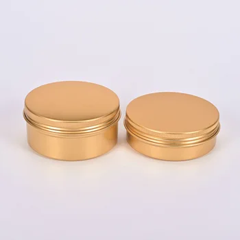 30PCS Aukso aliuminio gali 50ml 60ml 100ml 150ml aukso arbatos skardinės, žvakės kosmetikos aliuminio dėžutė