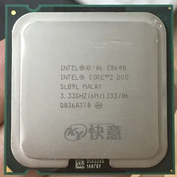 Intel Core 2 Duo E8600 Procesorius (6M Cache, 3.33 GHz, 1333 MHz FSB) SLB9L EO LGA775 CPU Desktop 
