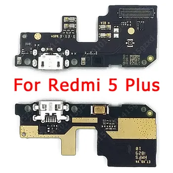 Originalus Mokestis Valdybos Xiaomi Redmi 5 Plus Pastaba 5A Premjero Įkrovimo lizdas USB Jungtis PCB Juostelė Flex Pakeitimo Atsarginės Dalys