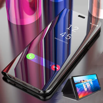Smart Veidrodis, Flip Case For Huawei P40 Lite Atveju Aiškiai Matyti, Funda Huawei 30 Lite P20 P10 Pro Mate 40 30 10 20 Lite Atveju Oda
