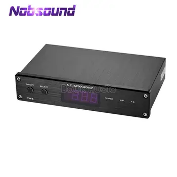 Nobsound FX-AUDIO PW-6 Audio Switcher Spiltter Selektorių Crossover 2-Way Speaker Stiprintuvo Lyginamojoje