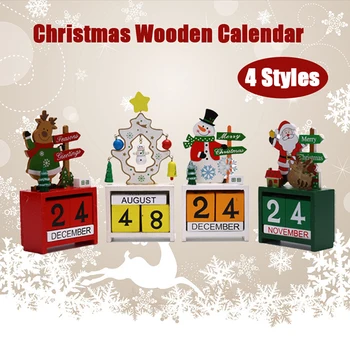 Nauji Metai 2020 Metai Linksmų Kalėdų Dekoracijas Namams Kalėdų Mini Mediniai Kalendorius Kalėdų Ornamentu Namų Puošybai Amatų Dovana