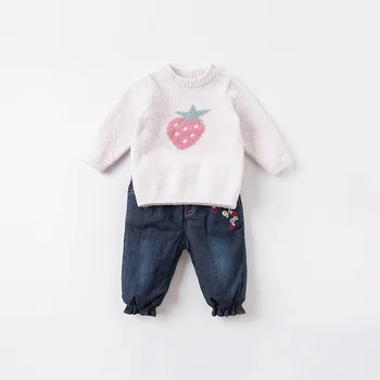 DB16325 dave bella žiemos kūdikių mergaičių mados gėlių kišenės kamšalu kelnės vaikams, visas ilgis vaikai kelnės kūdikiams, vaikiška kelnės