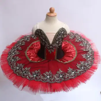 Raudona Profesionalių Baleto Mdc Baleto Suknelės Suaugusiųjų Vaikų Vaikų Blynas 
