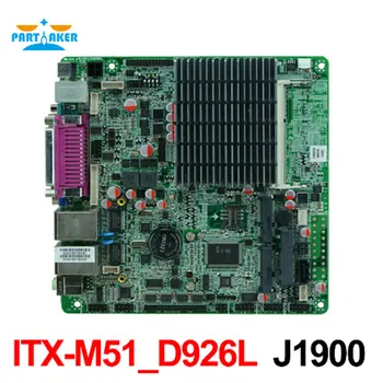 J1900 Bay trail Mini ITX pagrindinę Plokštę Su dual Gigabit Ethernet 6 *KOM 8*USB MINI-ITX-M51-D926L