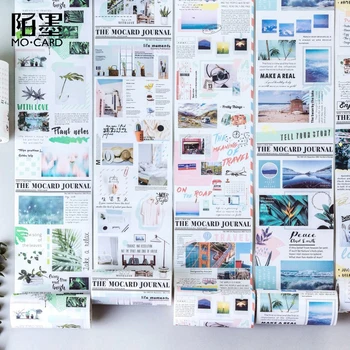 100mm Gyvenimo žurnalas kelionės gyvenimą leidinys yummy maisto augalai dienoraštis apdailos washi tape 