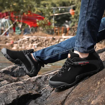 XIANGGUAN vyrai lauko vaikščiojimo batai, neslidūs pėsčiųjų Sneaker vyras vandeniui lauko sportiniai bateliai aukštos kokybės didelio dydžio, 39-48