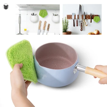 Virtuvės valymo magija sponge Kūrybos mikropluošto valymo šluostės su magnetais šveitimo padas šilumos pagalvėlės potholder virtuvės įrankiai