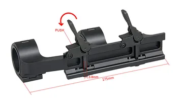 Canis Latrans Medžioklės riflescope priedai QD taikymo sritis mount 25.4 mm arba 30 mm dvigubas žiedas taikymo sritis mount taktinis airsoft GZ24-0178