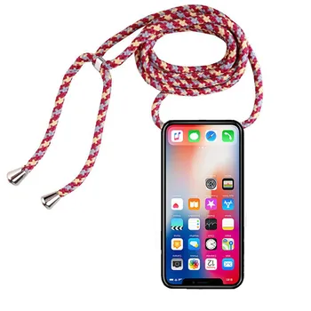 Telefoną atveju LG K11 Plius K20 K30 K40 K41 K40 S K50 S K51 S K61 silikono atveju padengti virvelę petį, virvę laido coque