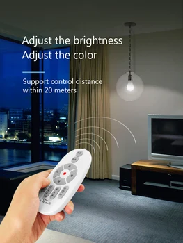 Pritemdomi E27 LED Lempa 6W Smart Lemputė 9W 12W Nuotolinio Valdymo Lemputės 85-265V Namų