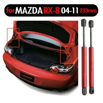 2vnt Auto Bagažinės Įkrovos Dujų Statramsčiai Šoko Traukes Amortizatorius Liftas Atramos Mazda RX8 Coupe 2004-2007 m. 2008 m. 2009 m. 2010 m. 2011 m. 233 mm