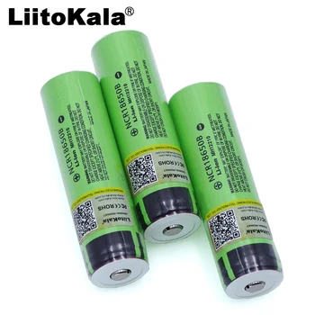 3PCS Liitokala Originalus 3.7 V 3400mah NCR18650B Lthium18650 Baterija Su apsaugos valdybos cigarečių Galios Įrankis