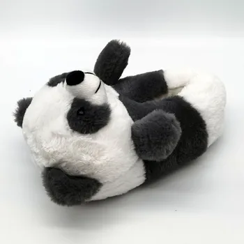 Panda Patalpų Šlepetės Specialus pasiūlymas užsakymą šiltą žiemos mylėtojai namų šlepetės storio sunku apačioje batai ant grindų mėgėjams batai