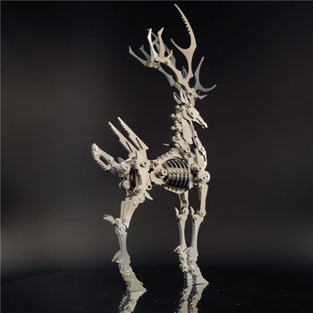 3D Metalo Modelio Kinų Zodiako Dinozaurai Dovydo elnias 