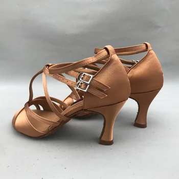 Lotynų Šokių Bateliai moterims Salsos bateliai pratice batai patogūs batai MS6232DTN Aukšto Kulno Mažo Kulno, galima 10colors aukščiau