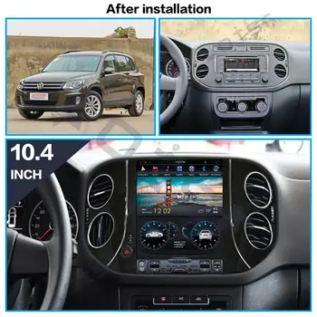 Tesla Ekranas Android PX6 Už Audi/VW Tiguan 2010-2016 Automobilio Multimedijos Radijo Stereo Grotuvas GPS Navigaciją Galvos vienetas Carplay