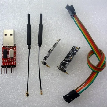 2x UART RF Belaidis siųstuvas-imtuvas Modulis + USB į RS232 TTL Telemetrijos Rinkinys 2.4 G Arduino 3DR Radijo APM APM2 Transporto priemonės UNO DĖL MEGA