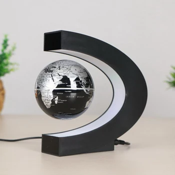Kintama Magnetic Levitation Pasaulyje LED Nakties Šviesos Pasaulio Žemėlapyje Lempos Apšvietimo Office Home Apdailos Sausumos Pasaulyje Naujovė Lempos