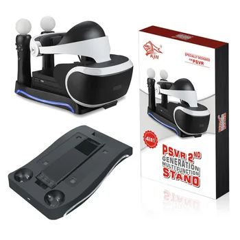 1Pcs už PS4 VR PS Move Žaidimas Pagalvėlės Valdytojai Žaidimas Priedai Gamepads Krovimo Doko Stotis Stovas Laikiklis su LED Indikatorius