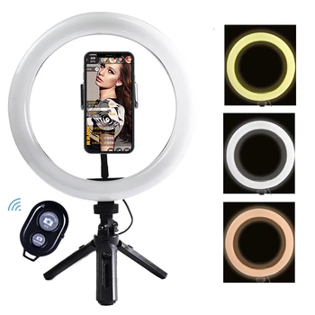 Nešiojamų Selfie Ringlight Reguliuojamo Trikojo, Nuotolinio Fotografija Apšvietimo Telefono Nuotrauka Led Žiedo Užpildyti Šviesos Lempa 