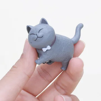9PCS/DAUG mini katė kawaii ACTOYS Japonijos Anime Puikus Varpai Katė Atostogų Dovanų veiksmų skaičius, kolekcines, modelį, žaislai vaikams