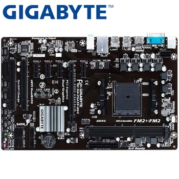 GIGABYTE GA-F2A55-DS3 Darbastalio Plokštė A55 Socket FM2 AMD A10 A8 A6 A4 Athlon 32G ATX Originalus F2A55-DS3 Naudojamas Mainboard