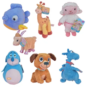 Doc Mcstuffins' Draugą Įdaryti Pliušinis Žaislas, Žuvis, Šunų, Avių, Elnių Dinozaurų Kūdikiams, Vaikams, Minkštos Lėlės Gimtadienio dovana