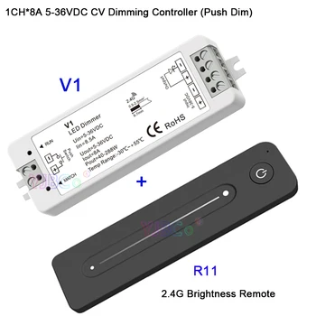 Plono Touch Skaidrių R11 R12 R13 viena spalva/CT/RGB RF 2.4 G Nuotolinio valdymo pultelis Dirbti su V1 V2 V3 imtuvas LED juostelė