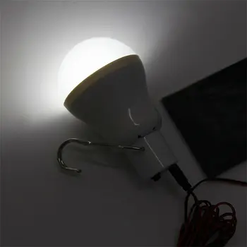 1.2 W Chargable Saulės LED Šviesos Namų Kempingas Nešiojamų Kabo Lempa Su USB Lizdas, Patvarus LED Saulės Žibintas Lašas Apsipirkimo