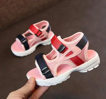 Kūdikių patogūs sandalai 2020 metų vasaros naują berniukas mergaičių paplūdimio bateliai vaikams laisvalaikio sandalai vaikus mada sporto basutės dydis 21-30