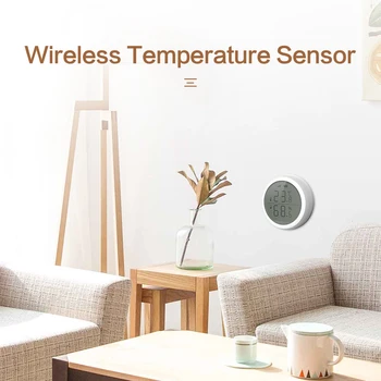 ZigBee Smart Temperatūros Ir Drėgmės Jutiklis LED Ekranas Termometras, 