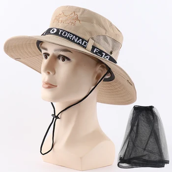 UPF 50+ Saulės Skrybėlę Kibirą Rudens Vyrai Moterys Žvejybos Boonie Hat Saulės UV Apsauga Ilgai Didelio Masto Kraštų Akių Pėsčiųjų Lauko Paplūdimio Kepurė