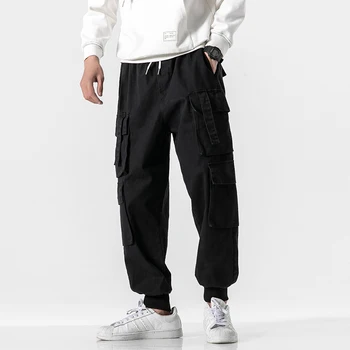 Vyrai Poilsiu Sweatpants 2021 Atsitiktinis Streetwear Vyrų Poilsiu Kelnės Drabužiai Aukštos Kokybės Hip-Hop Haremo Kelnės Vyrams
